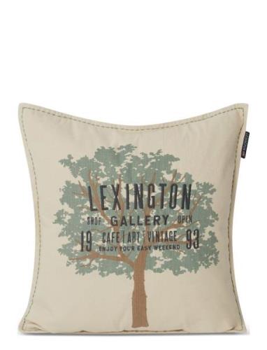 Tree Logo Linen/Cotton Pillow Cover Home Textiles Bedtextiles Pillow C...