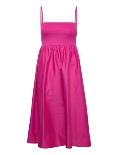 Gina Tricot Bandeau Midi Dress Rosa