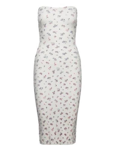 Gina Tricot Knitted Tube Dress Vit