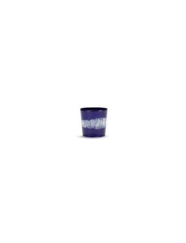 Serax Coffee Cup 25Cl Dark Blue-White Feast By Ottolenghi Set/4 Blå