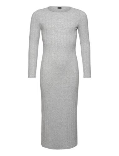 LMTD Nlflunne Ls Long Slim Dress Grå