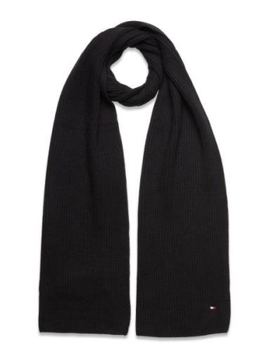 Tommy Hilfiger Essential Flag Scarf Svart