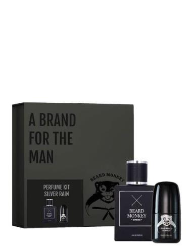 Beard Monkey Gift Set Silver Rain Nude