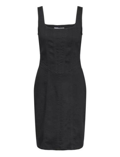 Calvin Klein Jeans Seaming Denim Dress Svart