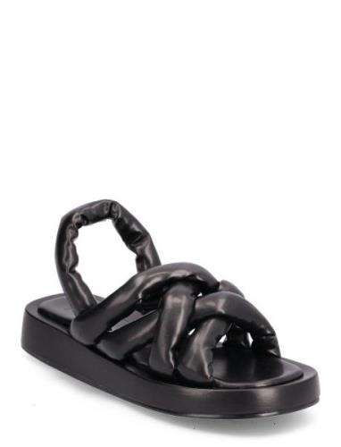 Bianco Biadora Puffy Cross Sandal Svart