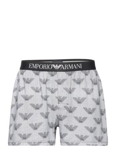 Emporio Armani Men's Knit Boxer Grå