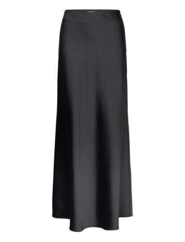 Selected Femme Slflena Hw Ankle Skirt Ex Svart