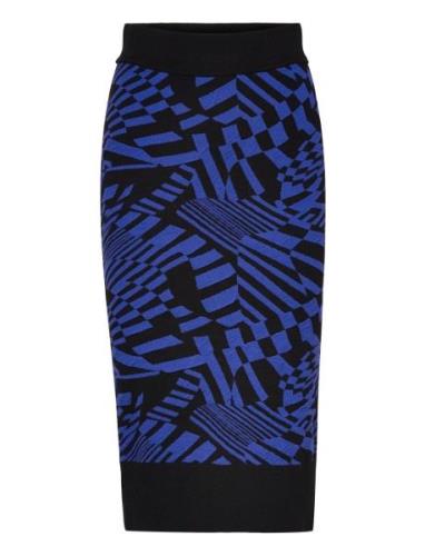 YAS Yasstorm Midi Knit Skirt Svart