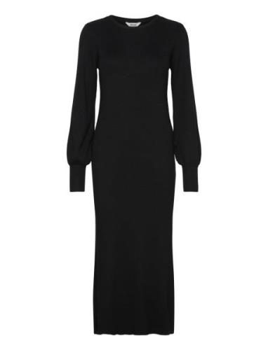 Vero Moda Vmvalor Ls 7/8 Knit Dress Vma Svart