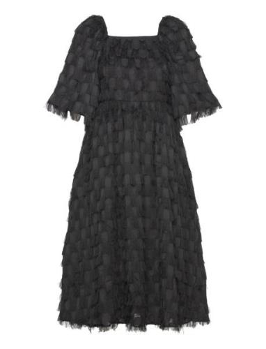 YAS Yasdio 2/4 Midi Dress Svart