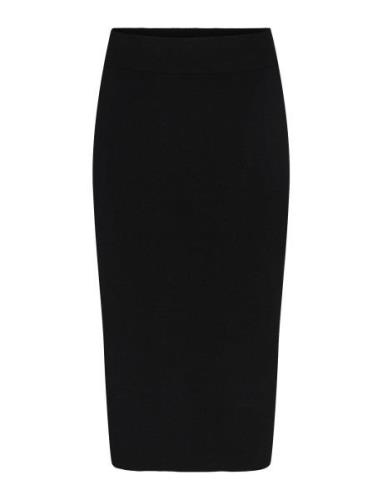 YAS Yasassi Hw Midi Knit Skirt S. Noos Svart