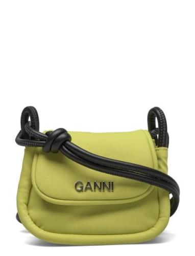 Ganni Knot Mini Flap Over Grön