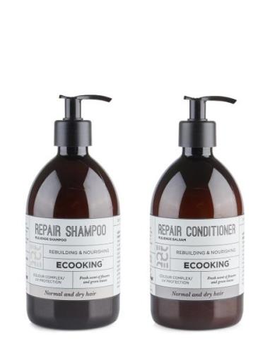 Ecooking Set Repair Shampoo 500 Ml & Repair Conditi R - 500 Ml Nude