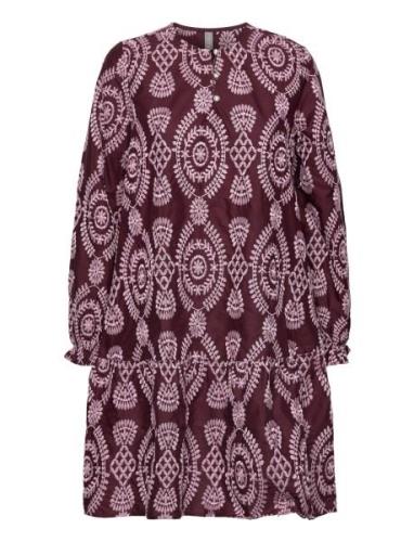 Culture Cutia Dress Burgundy