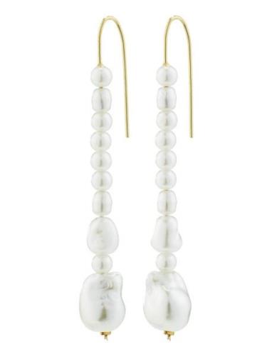 Pilgrim Willpower Pearl Earrings Vit