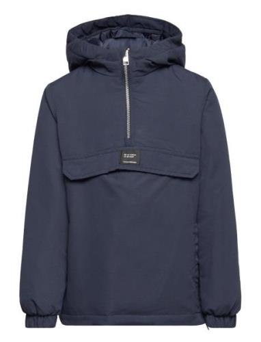 Jack & J S Jjerush Anorak Jacket Jnr Marinblå