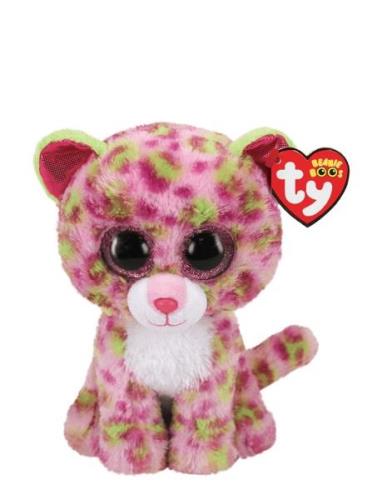 Ty Lainey - Leopard Pink 23 Cm Toys Soft Toys Stuffed Animals Pink TY