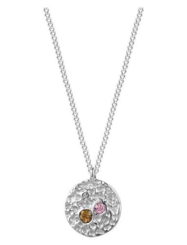 Bud To Rose Ridge Crystal Necklace Silver