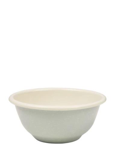 Enamel Bowl - Cottage Blue Specs - 2 Pcs Home Meal Time Plates & Bowls...