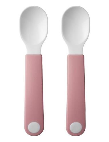 Begynderske Mio 2 Stk Home Meal Time Cutlery Pink Mepal