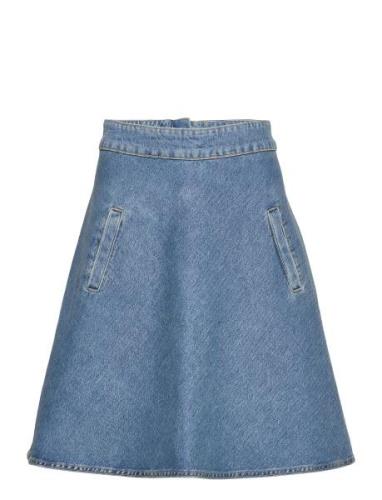 Mads Nørgaard Organic Blue Stelly Skirt Blå