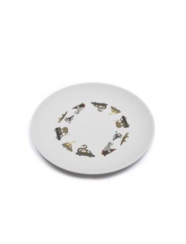 Flat Plate, Engine Home Meal Time Plates & Bowls Plates Grey Smallstuf...