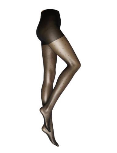 Lindex Tights 20 Den Mini Dots Svart