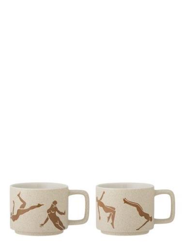 Harlow Mug, Set Of 2 Home Tableware Cups & Mugs Tea Cups Cream Bloomin...