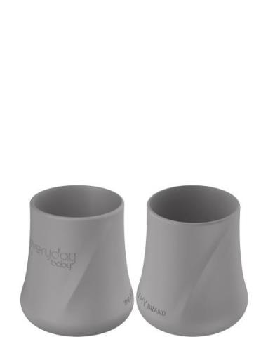 Silic Baby Cup 2-Pack Quiet Grey Home Meal Time Cups & Mugs Cups Grey ...