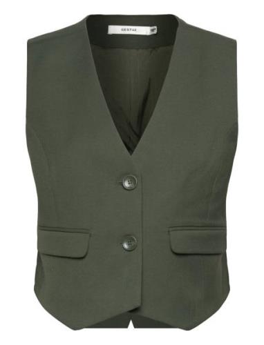 Gestuz Paulagz Waistcoat Grön