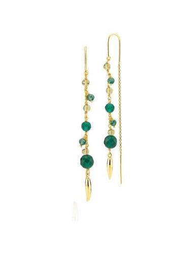 Izabel Camille Majesty Long Earring Grön