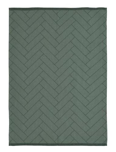 Viskestykke 50X70 Tiles Dusty Pine Home Textiles Kitchen Textiles Kitc...
