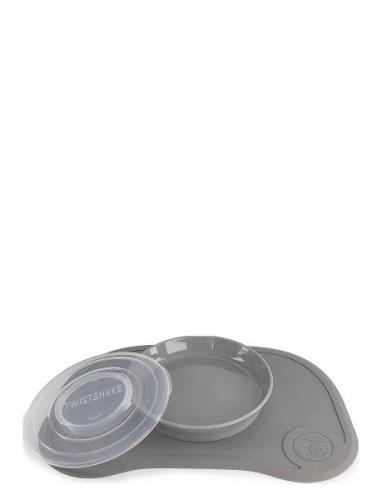 Twistshake Click Mat + Plate 6+M Pastel Grey Home Meal Time Plates & B...
