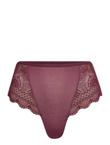 Schiesser Highwaist-String Lila