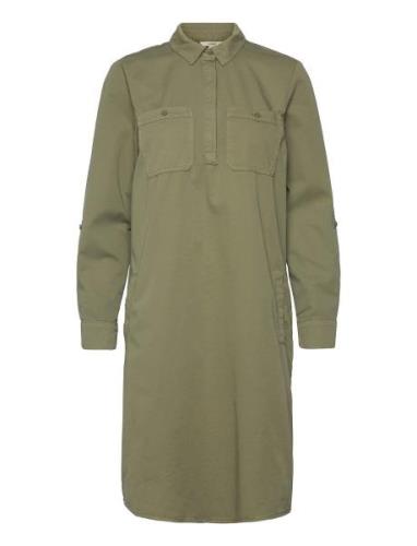 Esprit Casual Dress Khaki Green