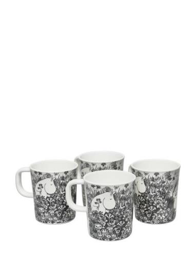 Mumin Graphic, Cups, 4 Pcs Home Meal Time Cups & Mugs Cups Black Rätt ...