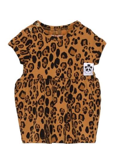 Mini Rodini Basic Leopard Ss Dress Multi/patterned