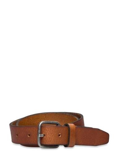 Selected Homme Slhhenry Leather Belt Noos Brun