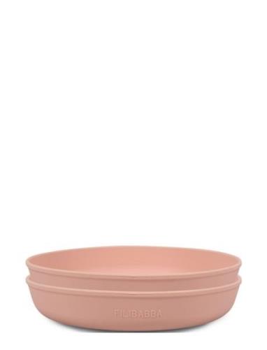 Silic Plate 2-Pack - Peach Home Meal Time Plates & Bowls Plates Pink F...