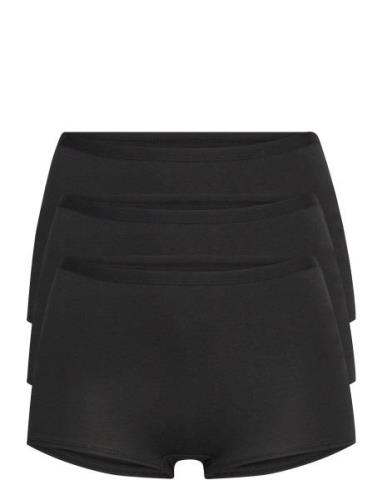 Lindex Brief 3 Pack Carin Boxer High Svart