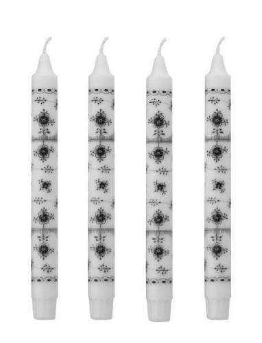 Musselmalet Taper Candles, 4 Pack Home Decoration Candles Pillar Candl...