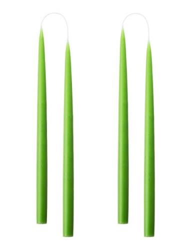 Kunstindustrien Hand Dipped Candles, 4 Pack Grön