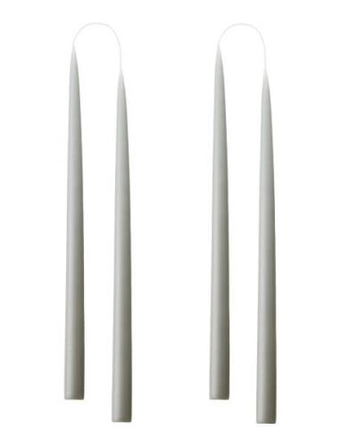 Kunstindustrien Hand Dipped Candles, 4 Pack Grå