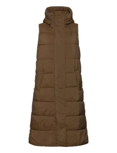 YAS Yaslira Padded Vest Khaki Green