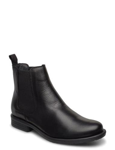 Bianco Biadanelle Chelsea Boot Leather Svart