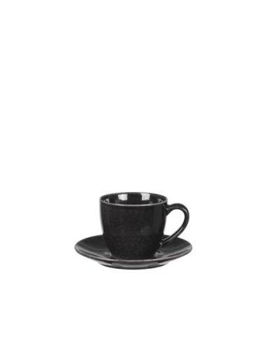 Kop M/Underkop 'Nordic Coal' Home Tableware Cups & Mugs Coffee Cups Bl...