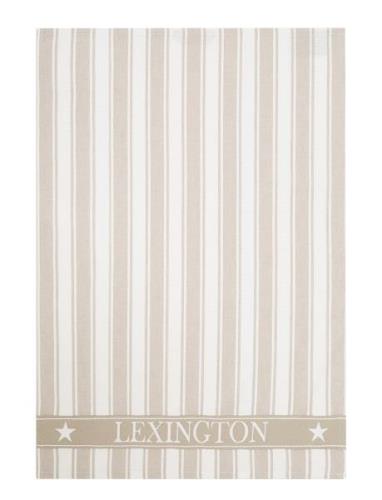 Lexington Home Icons Cotton Twill Waffle Striped Kitchen Towel Kräm