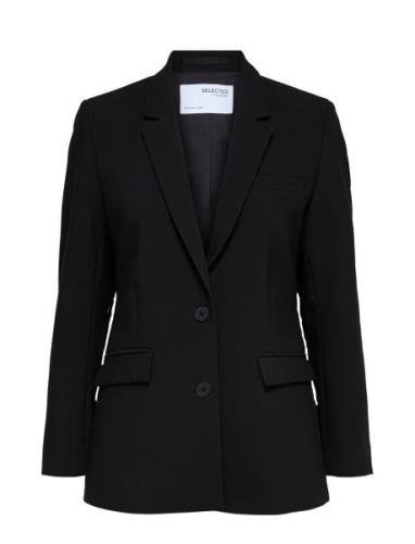 Selected Femme Slfrita Ls Classic Blazer Fd Noos Svart