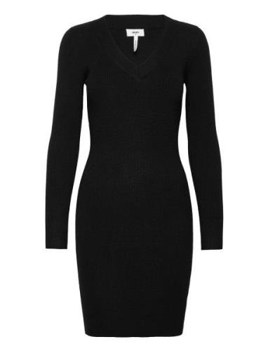 Object Objfae Thess L/S Rib Knit Dress Svart