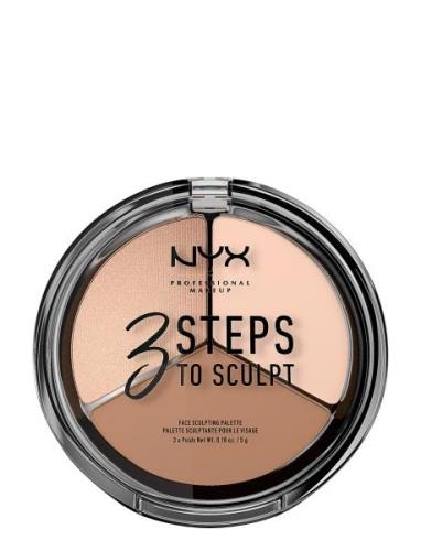 NYX Professional Makeup 3 Steps To Sculpt Face Sculpting Palette